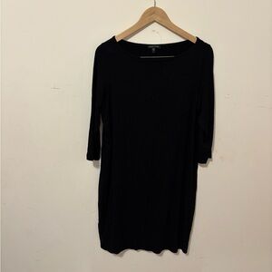 Eileen Fisher Classic Black Long Sleeve Dress